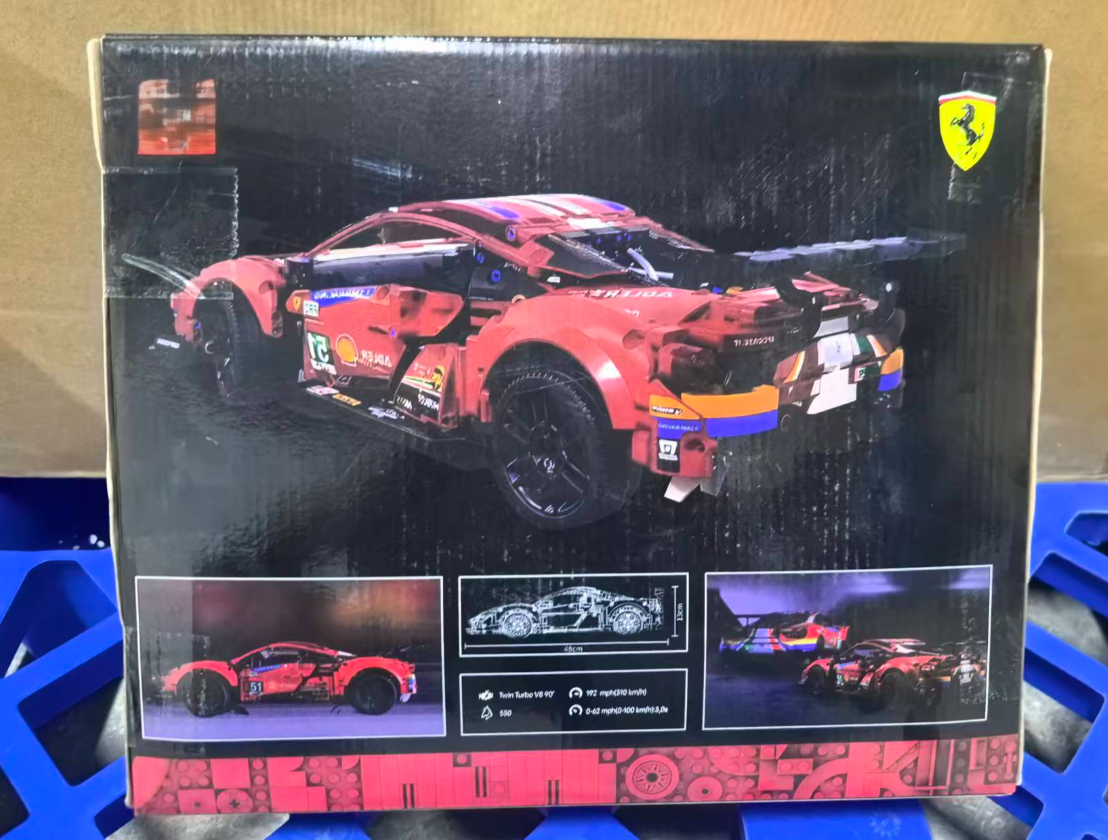 Set Construcción Coche Racing Rojo