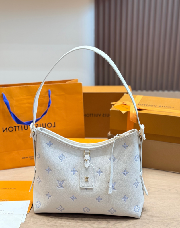 White Monogram Hobo Bag