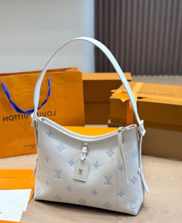 White Monogram Hobo Bag